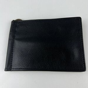 Belton DO50 Black Symphony Leather Men's Flip Money Clip 6 Slot Bifold Wallet